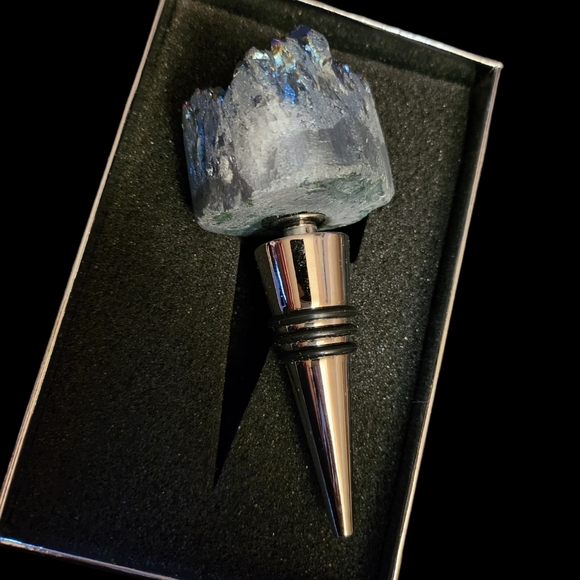 Wine Stopper Titanium Quartz Stone - Picture 2 of 4